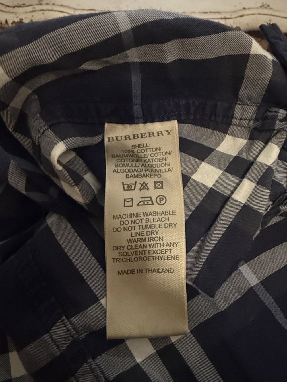 Women’s Burberry Long Sleeve Plaid Shirt - Picture 5 of 6